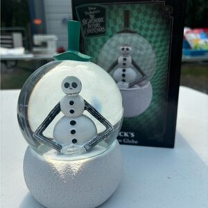 Disney Jack Skellington Snow Globe - Black and White